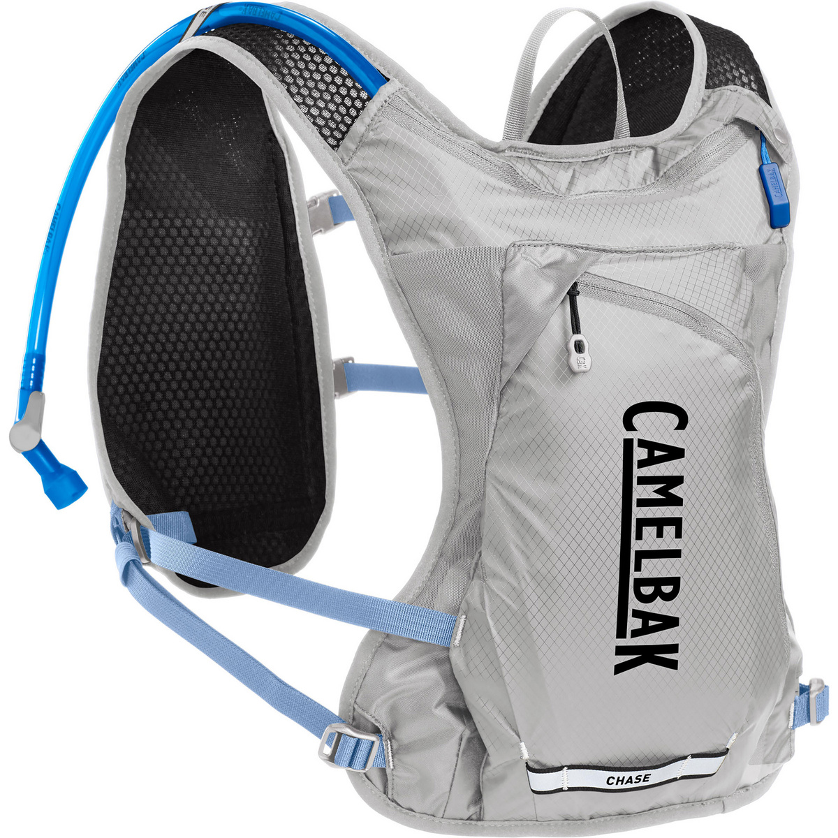 Camelbak Damen Chase Race 4 Trinkweste (Größe 2.5L+1.5L Reservoir, grau)