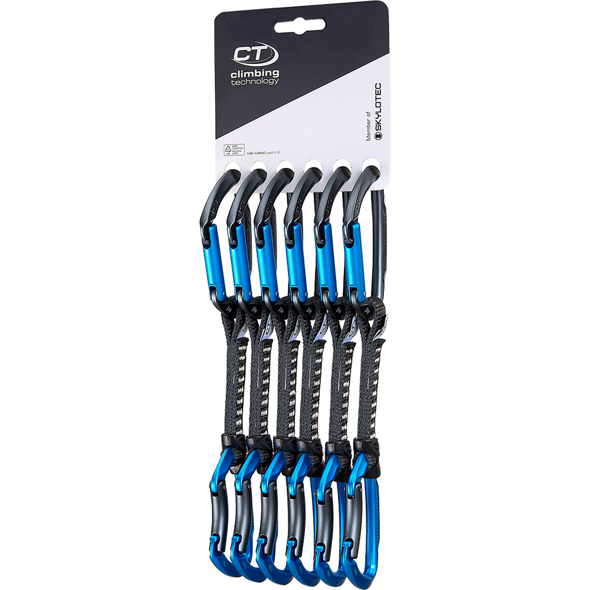 Climbing Technology Set di 6 rinvii Lime UL (Taglia 12CM, Blu)