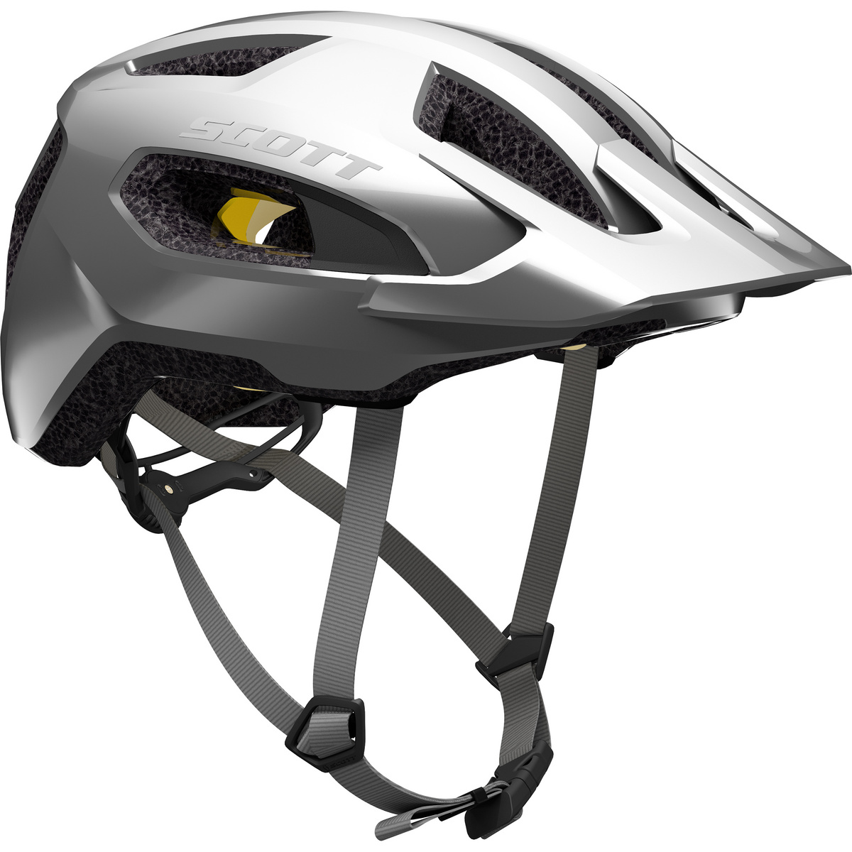 Scott Supra Plus CE Fahrradhelm (Größe 56-61CM, silber)