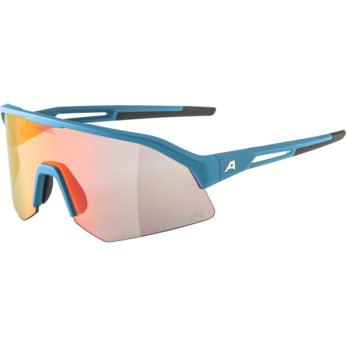 Alpina Occhiali sportivi Sonic HR QV 1-3 (Taglia One Size, Blu)