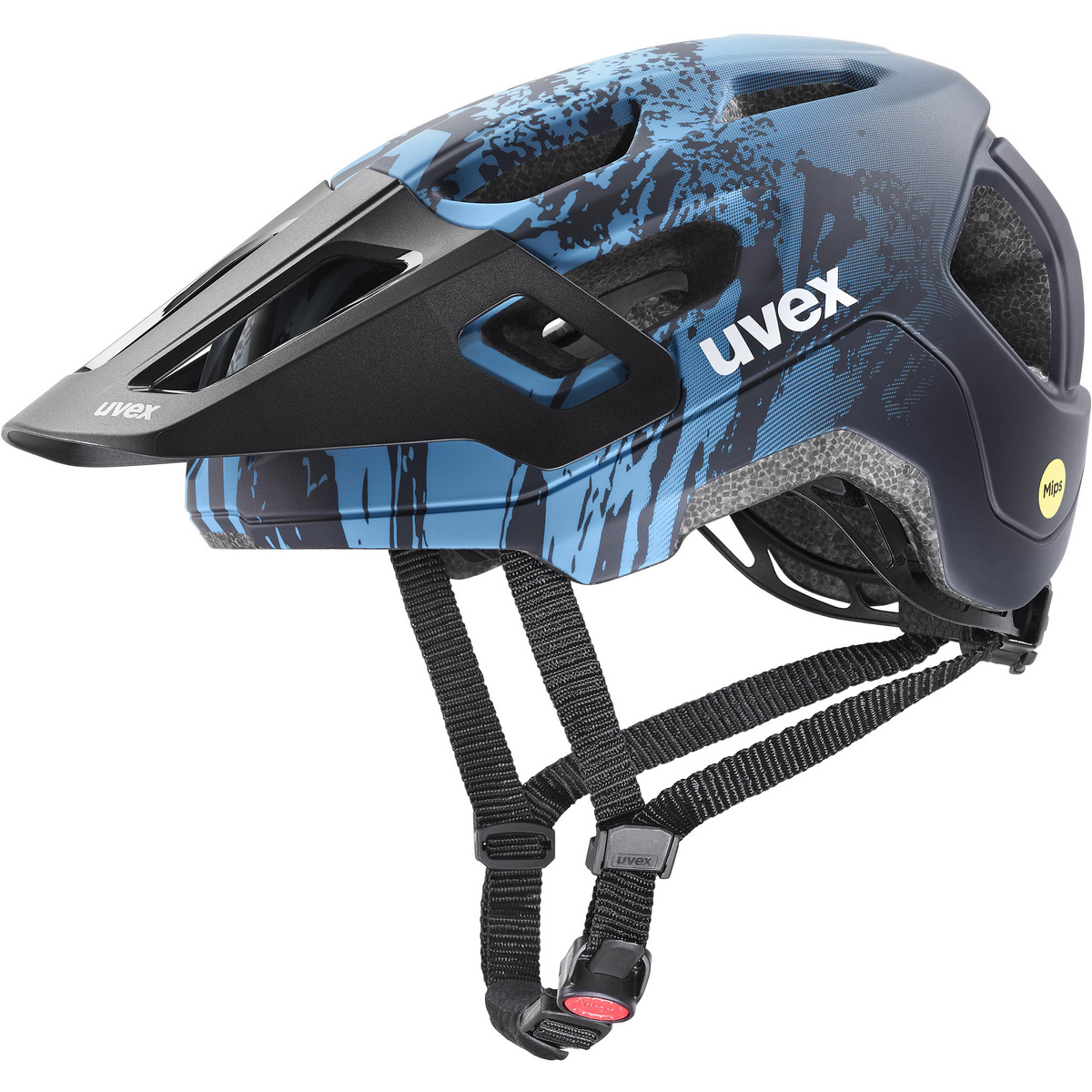 Uvex Kinder React MIPS Fahrradhelm (Größe 52-56CM, blau)