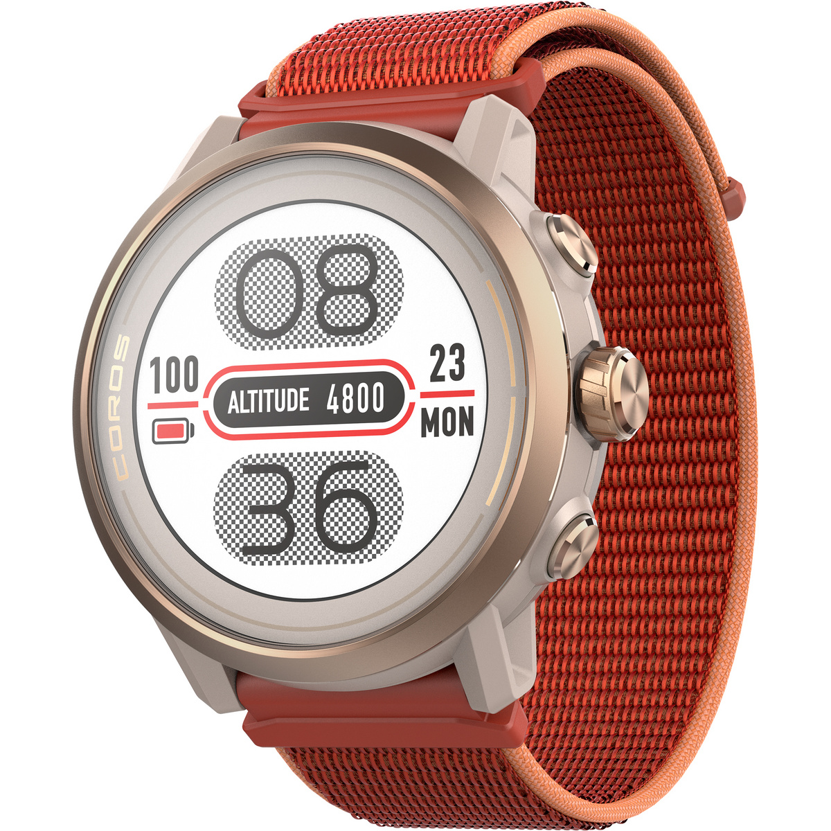 Coros Orologio GPS Apex 2 (Taglia One Size, Arancione)
