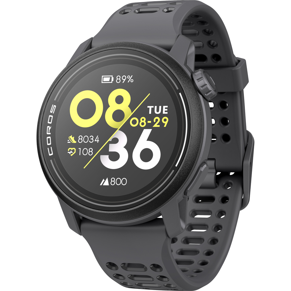 Coros Orologio GPS PACE 3 SiIlikon (Taglia One Size, Nero)