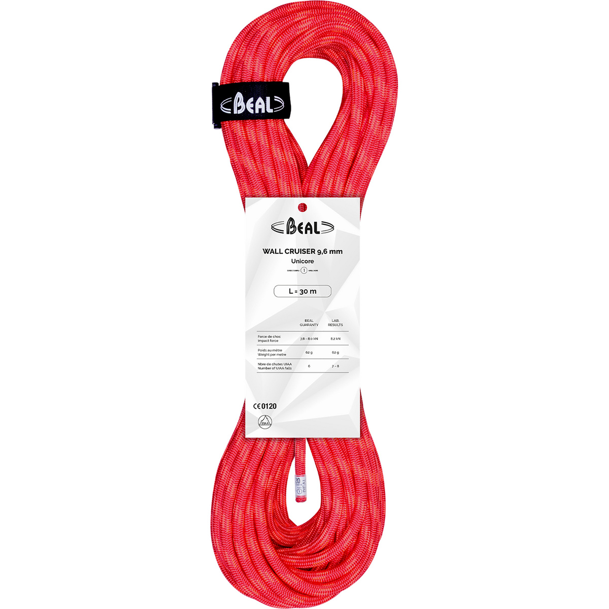 Image of Beal Corda da arrampicata Wall Cruiser Unicore 9.6