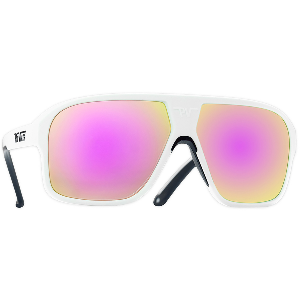 Pit Viper The Flight Optics Sonnenbrille (Größe REGULAR, weiss)