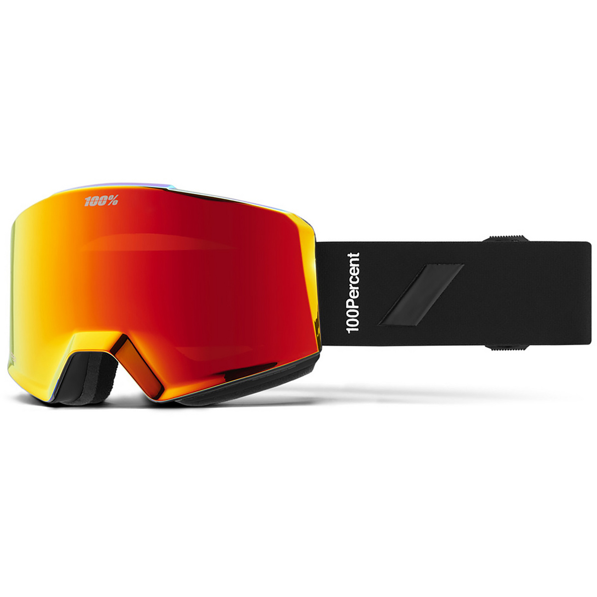 100% Norg Skibrille (Größe One Size, schwarz)