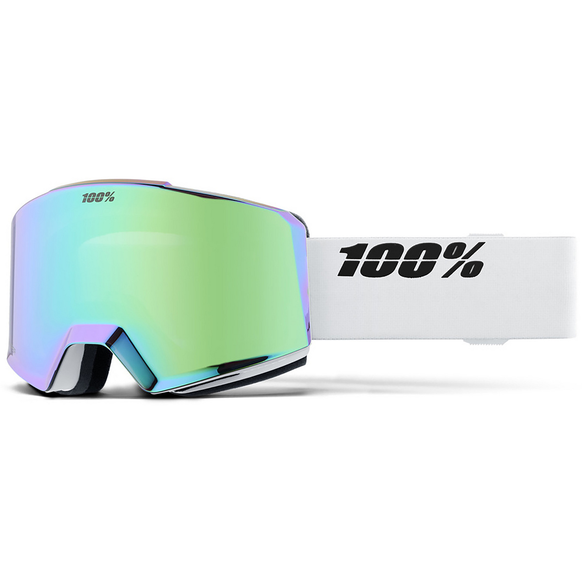 100% Norg Skibrille (Größe One Size, weiss)
