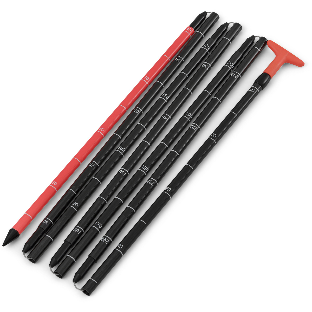Salewa Sonda per valanghe Sella Carbon 320 (Taglia ONE SIZE, Nero)