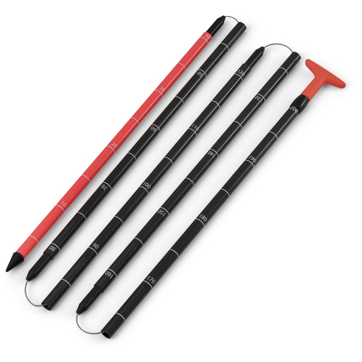 Salewa Sonde à avalanche Sella Carbon 240 Plus (taille ONE SIZE, Noir)