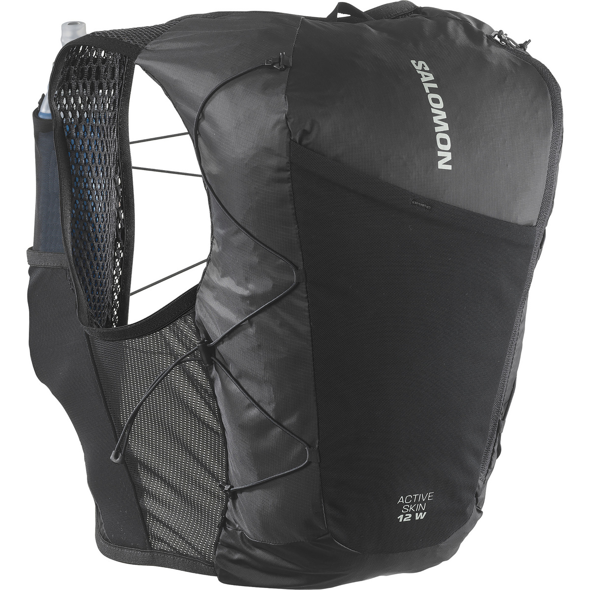 Salomon Donna Gilet da trail running Active Skin 12 (Taglia 12L | XL, Nero)