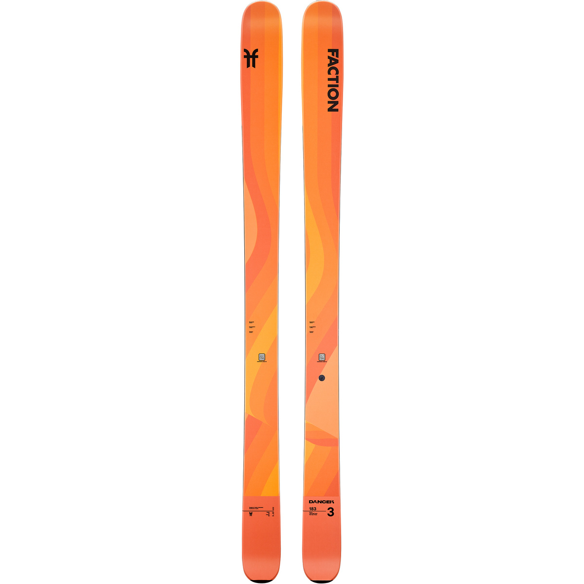 Faction Ski freeride 24/25 Dancer 3 (taille 178cm, Orange)