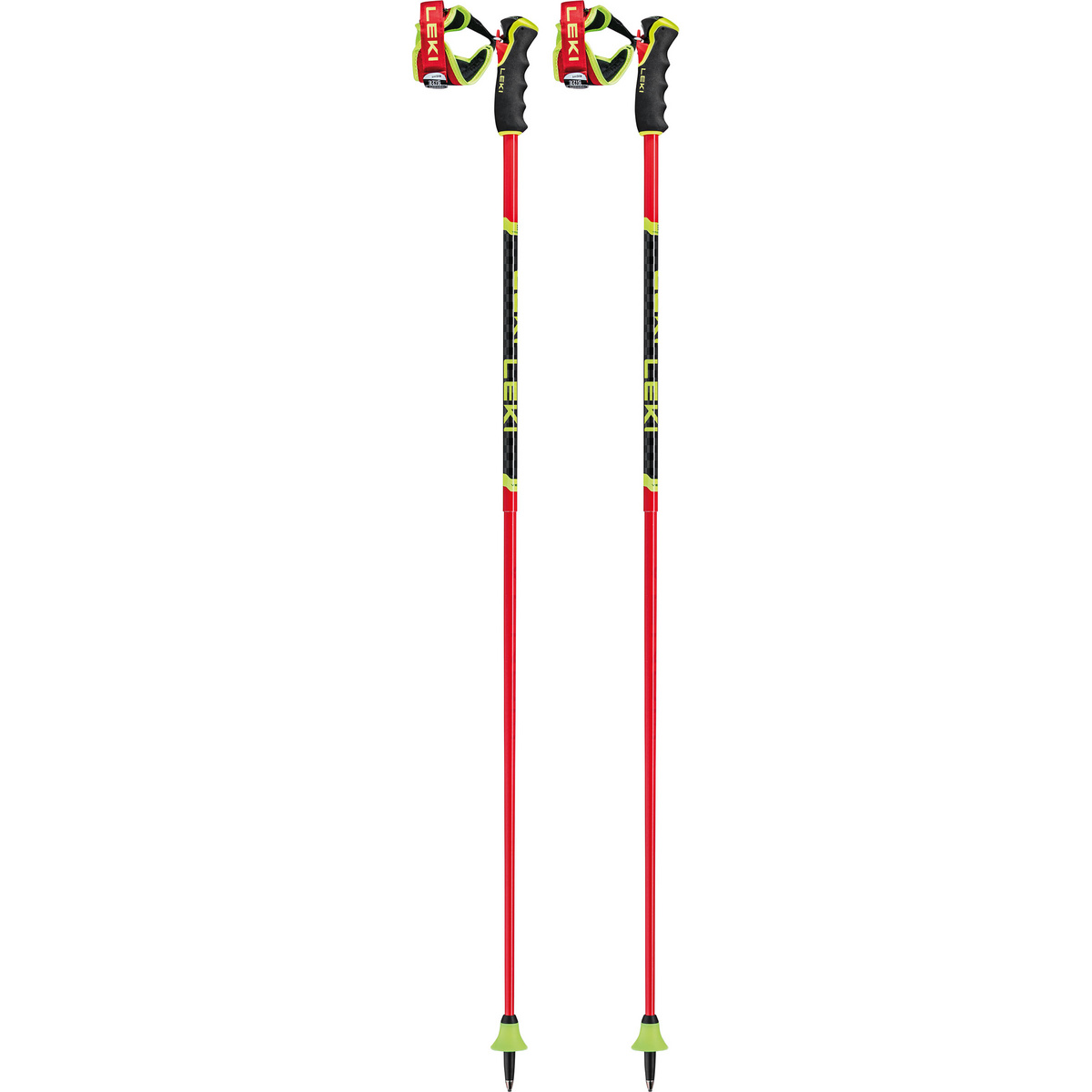 Leki Bâtons de ski Venom GS 3D (taille 125CM, Rouge)
