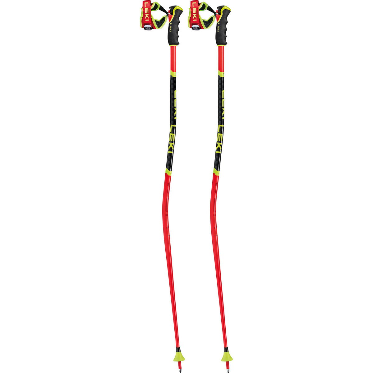 Leki Bastoncini da sci WCR GS 3D (Taglia 135cm, Rosso)