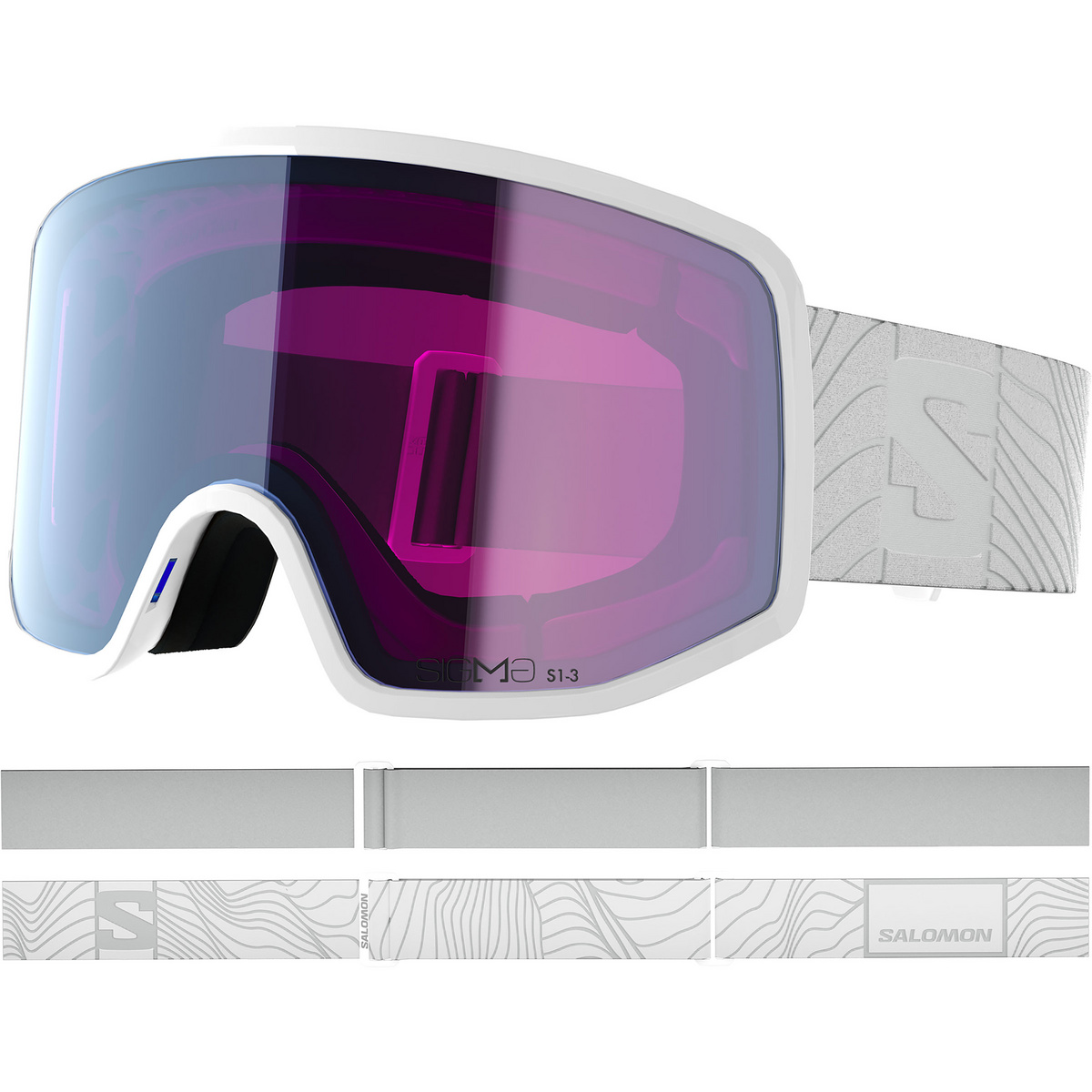 Salomon Sentry Pro S Sigma Photo Skibrille (Größe One Size, weiss)