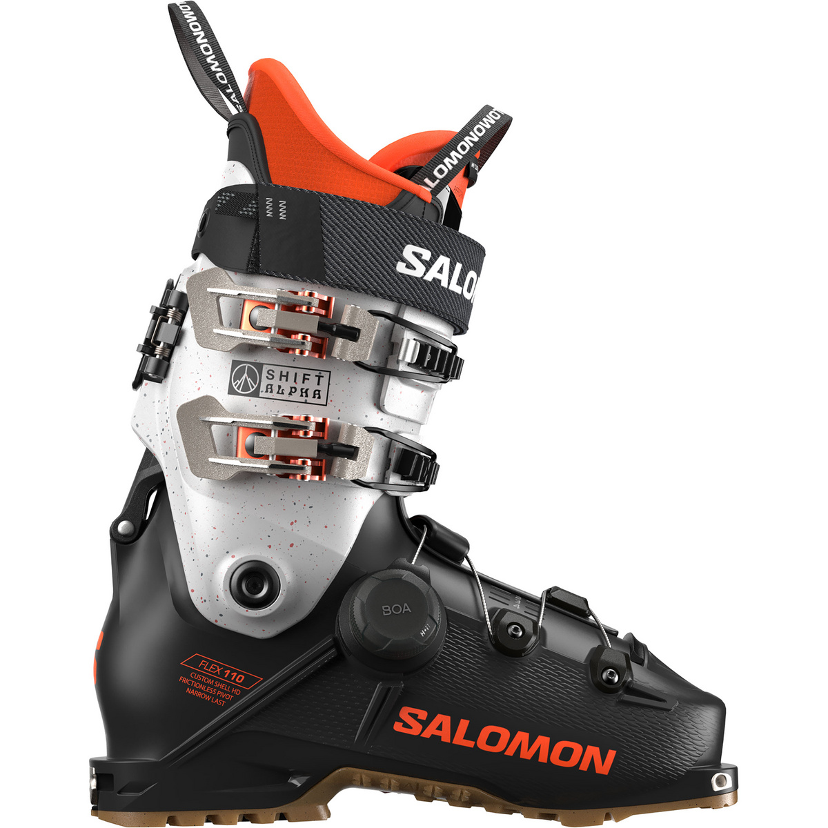 Salomon Uomo Scarponi da freeride Shift Alpha Boa 110 (Taglia 45.5 , Nero)
