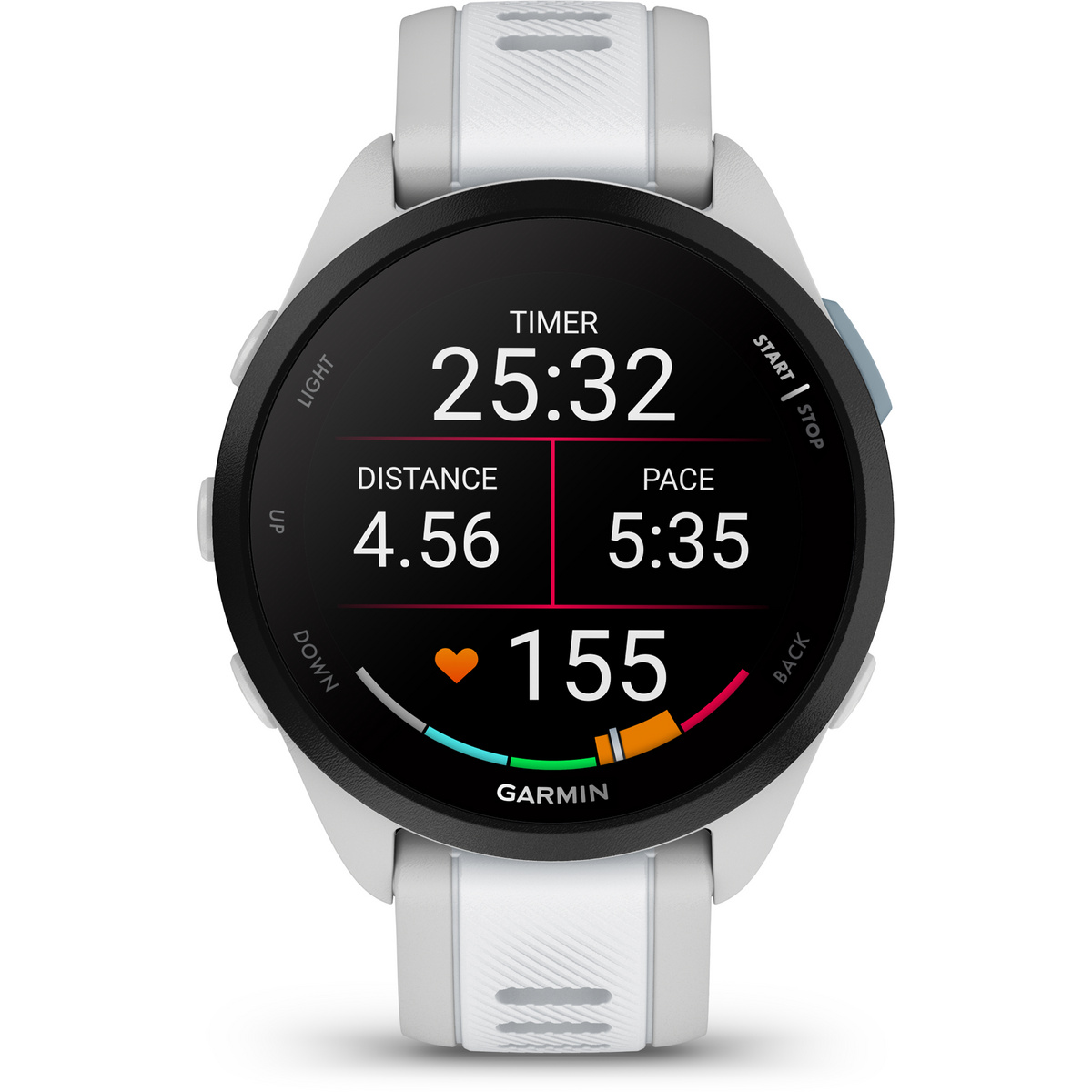 Garmin Forerunner® 165 Music GPS Uhr (Größe One Size, weiss)