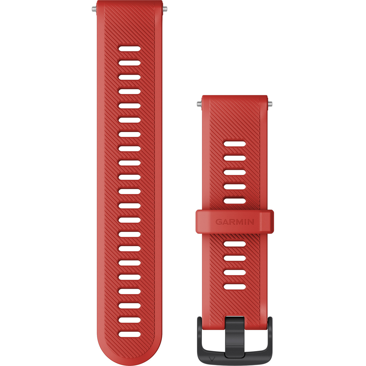 Garmin Forerunner® 22mm Silikon Armband (Größe 22mm, rot)