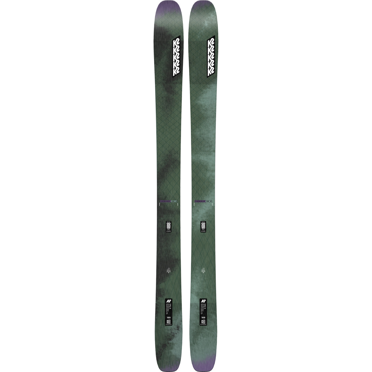 K2 Femme Ski freeride 24/25 Mindbender 106C (taille 169cm, Vert)