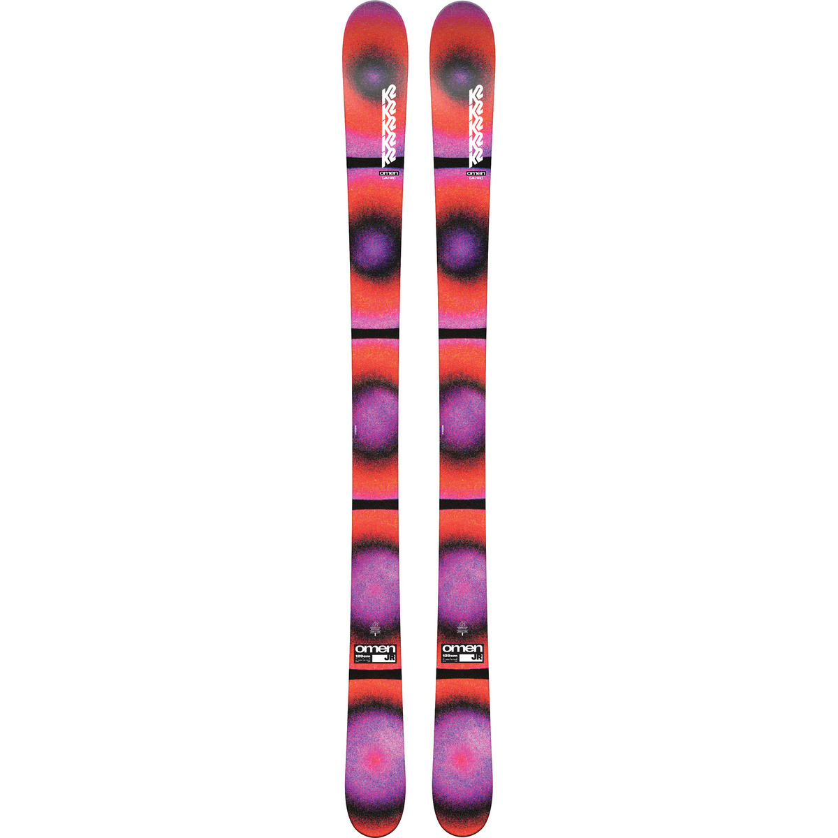 K2 Enfants Ski freeride 24/25 Omen Jr Flat (taille 139cm, Multicolore)