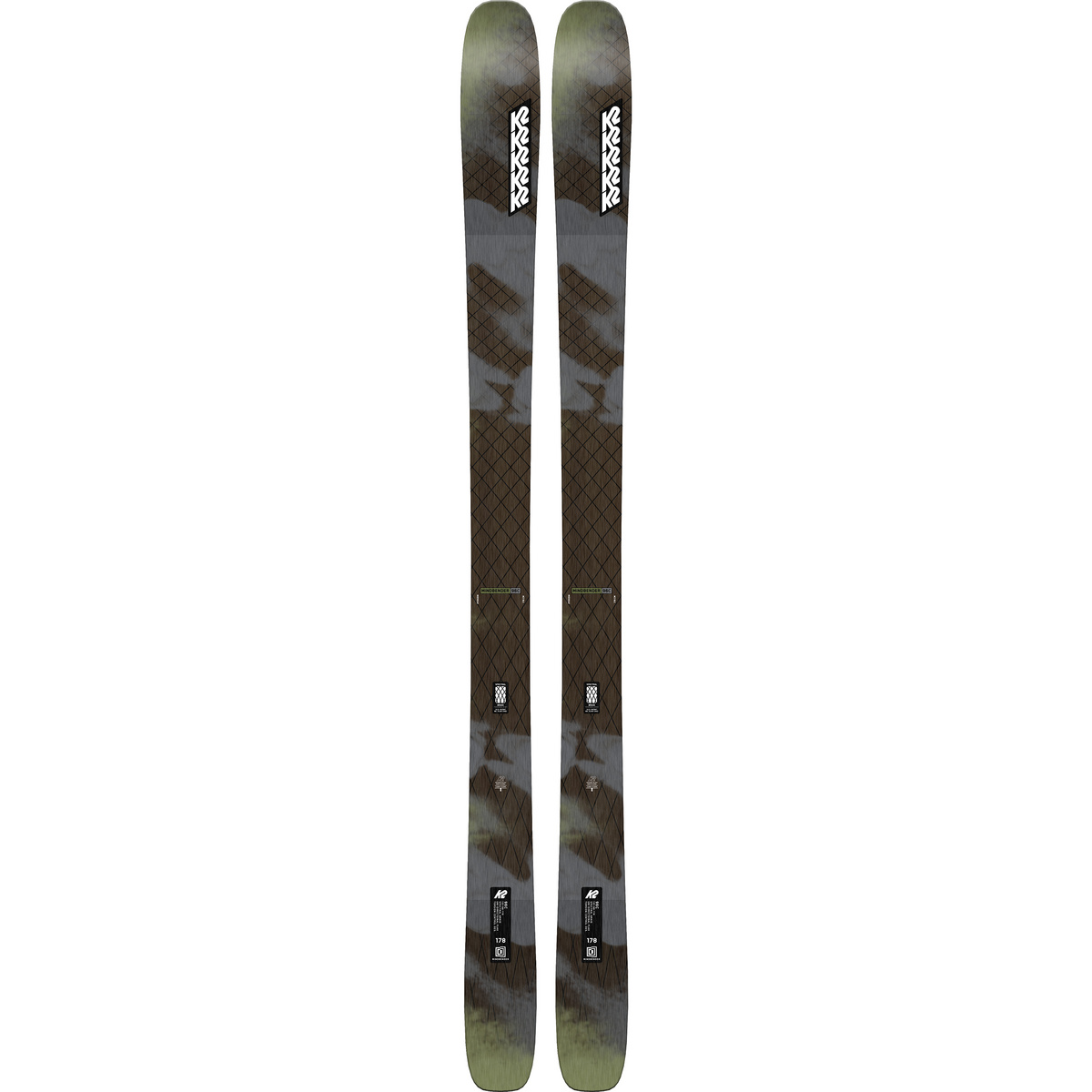 K2 Ski freeride 24/25 Mindbender 96C (taille 166cm, Olive)