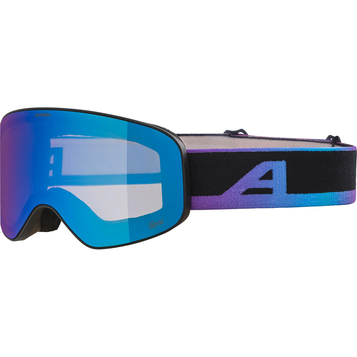 Alpina Kinder Fernie Q-Lite Skibrille (Größe One Size, blau)