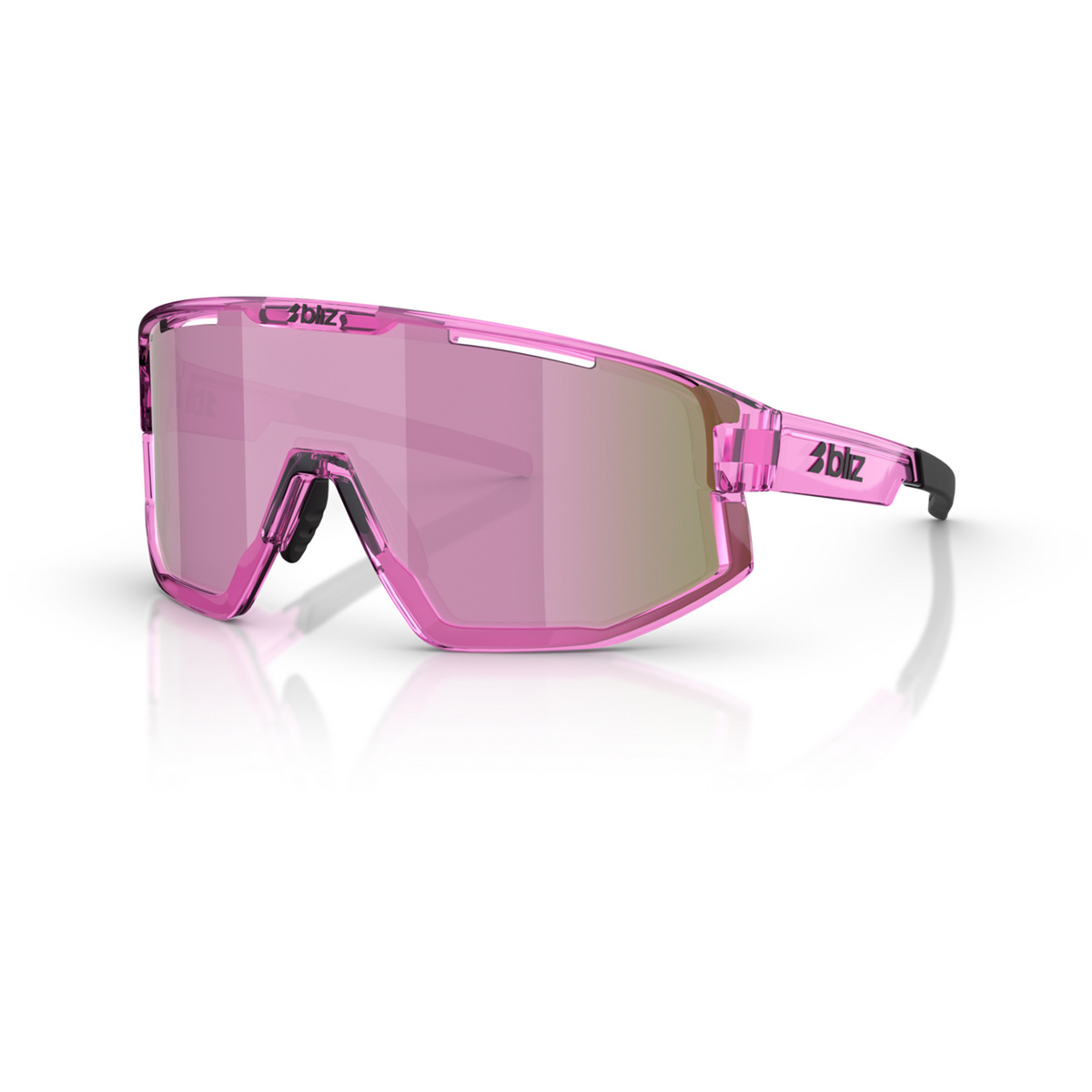 Bliz Fusion Small Sportbrille (Größe ONE SIZE, transp pink-brown rose)