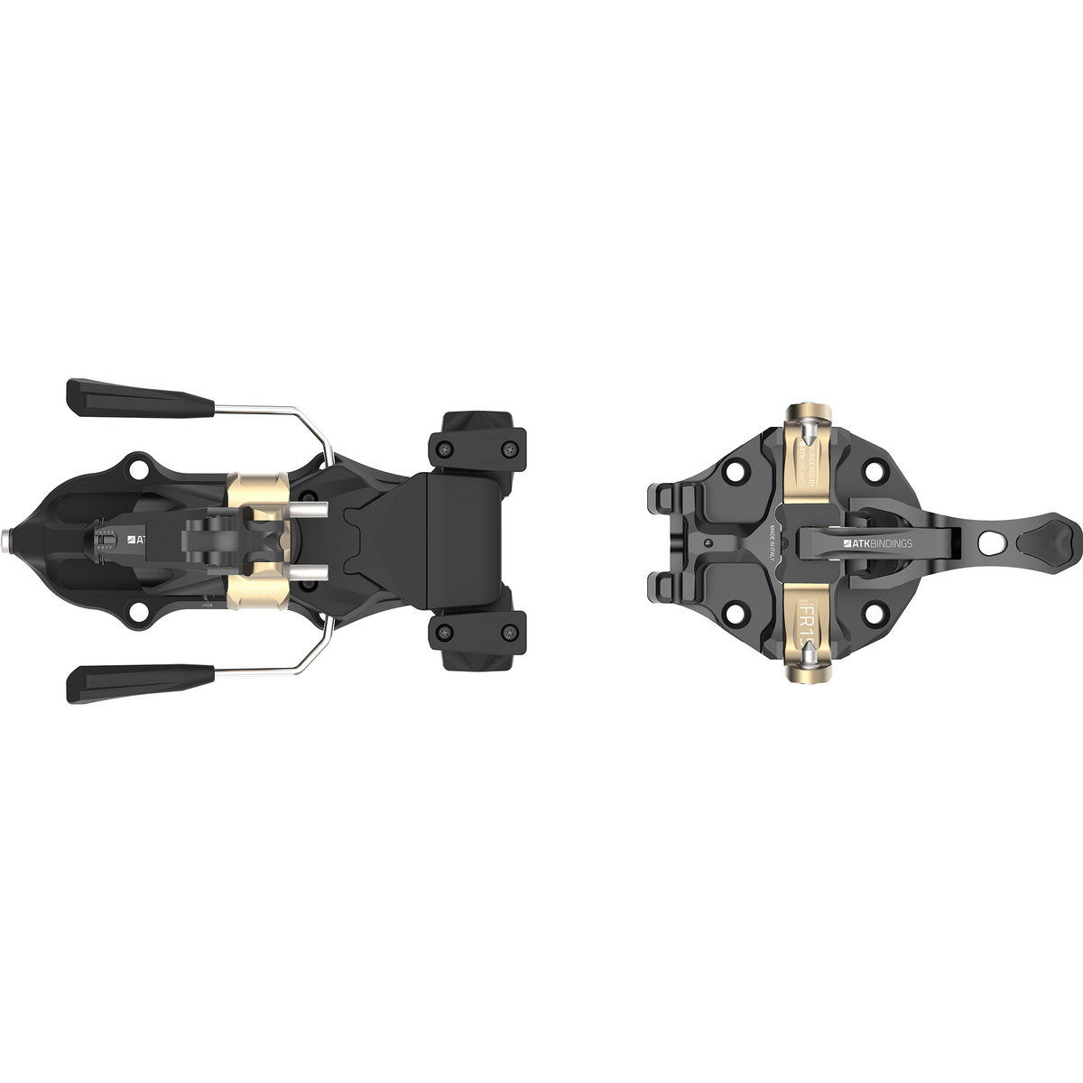 ATK Bindings Fixation de ski de randonnée Freeraider 15 Evo (taille 102mm, Noir)