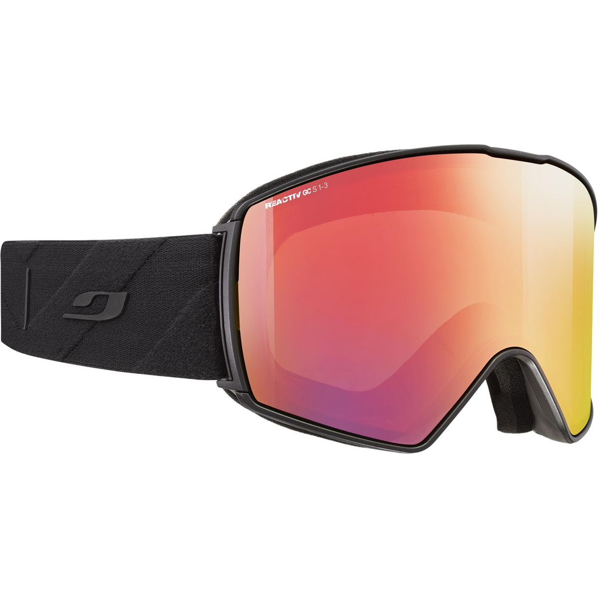 Julbo Launcher Reactiv 1-3 Glare Control Skibrille (Größe XXL, schwarz)