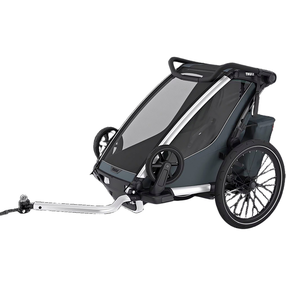 Thule Chariot Cross 2 Single remorque pour enfants (taille One Size, Gris)