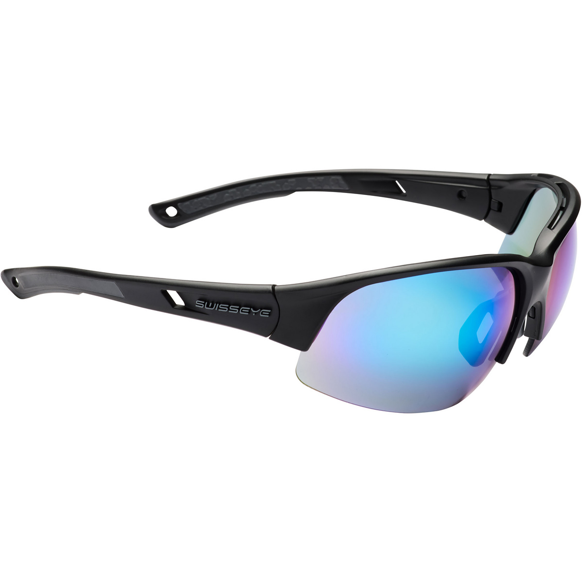 Swiss Eye Occhiali sportivi Tilton Halfrim (Taglia One Size, Nero)