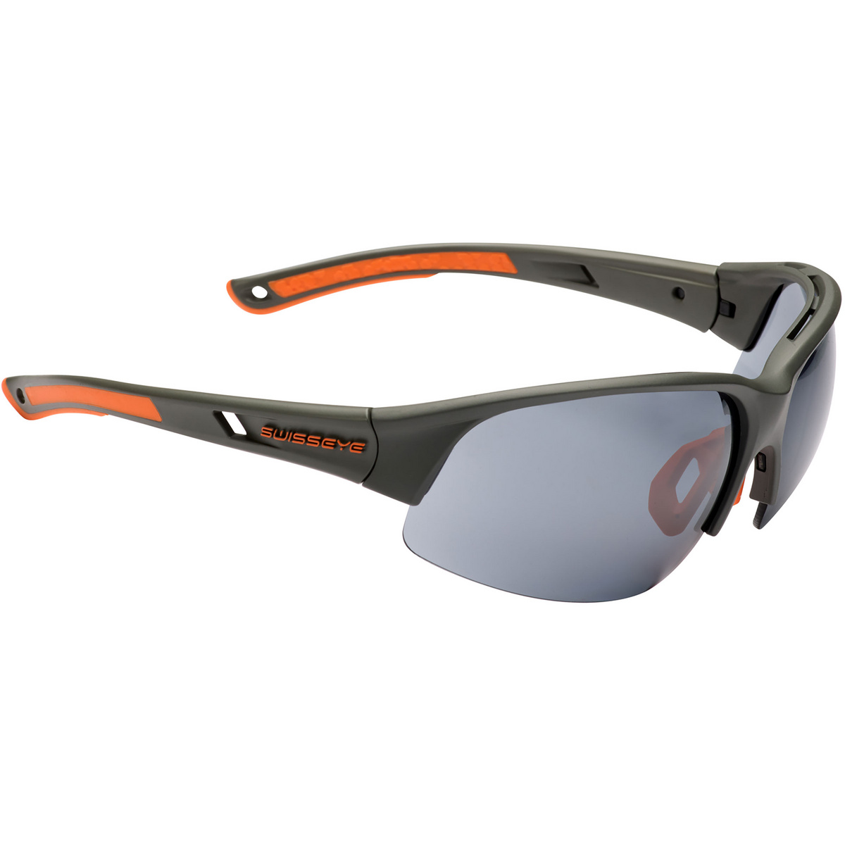 Swiss Eye Occhiali sportivi Tilton Halfrim (Taglia One Size, Grigio)