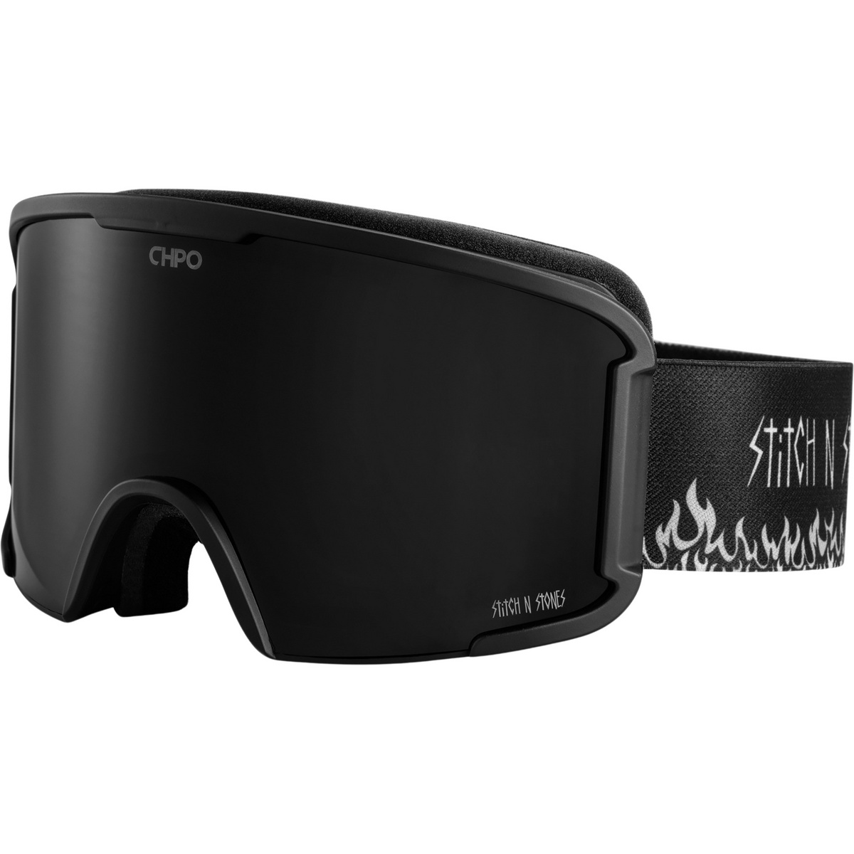 Chpo Occhiali da sci Stitch n Stones (Taglia One Size, Nero)