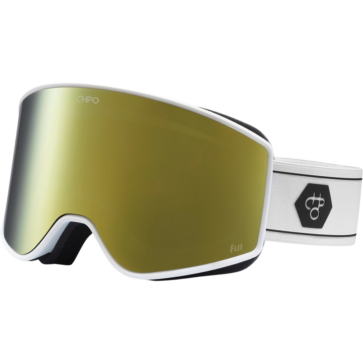Chpo Lunettes de ski Fiji (taille M-L, Blanc)