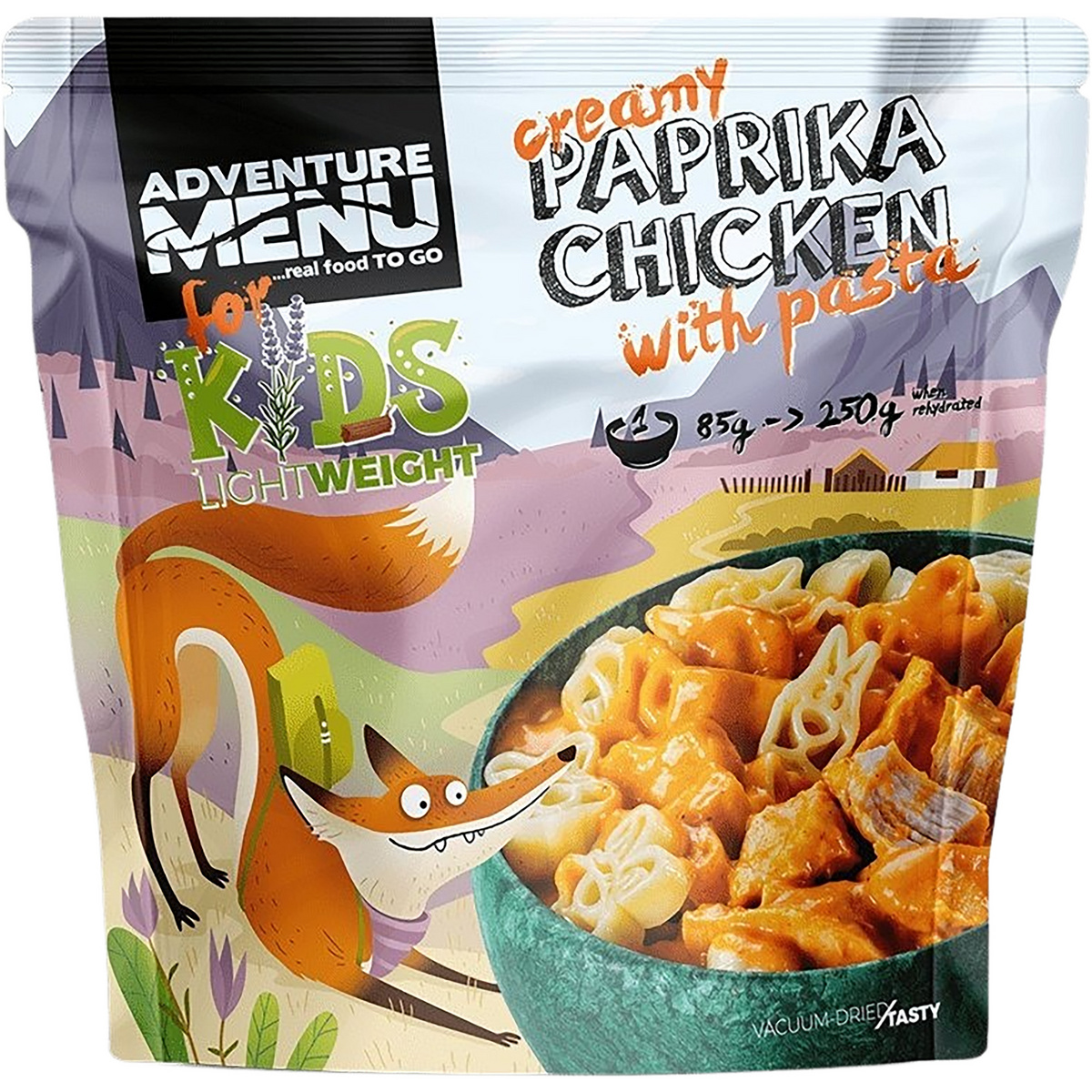 Adventure Menu Kinder Creamy Paprika Hähnchen mit Pasta (Größe 85g)