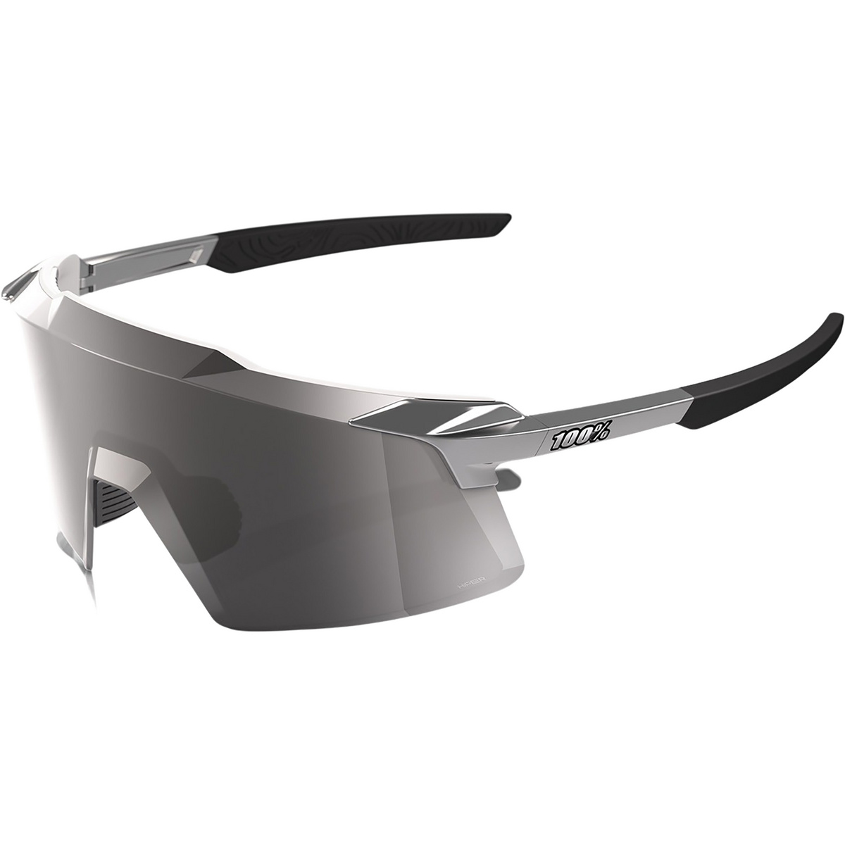 100% Lunettes de sport Aerocraft HiPER Chrome Lens (taille ONE SIZE, Gris)