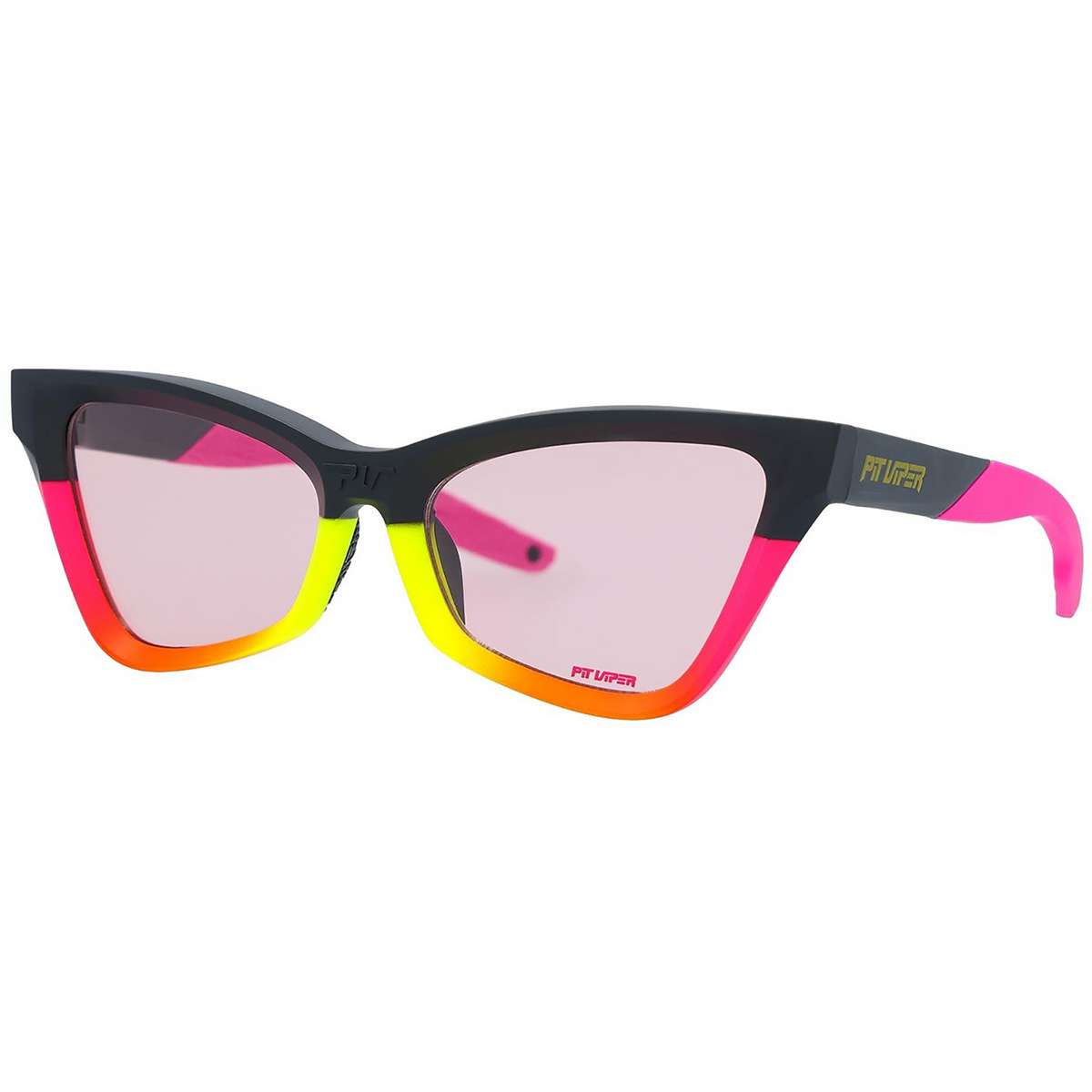 Pit Viper Lunettes de soleil The Clawdia (taille REGULAR, Rose vif)
