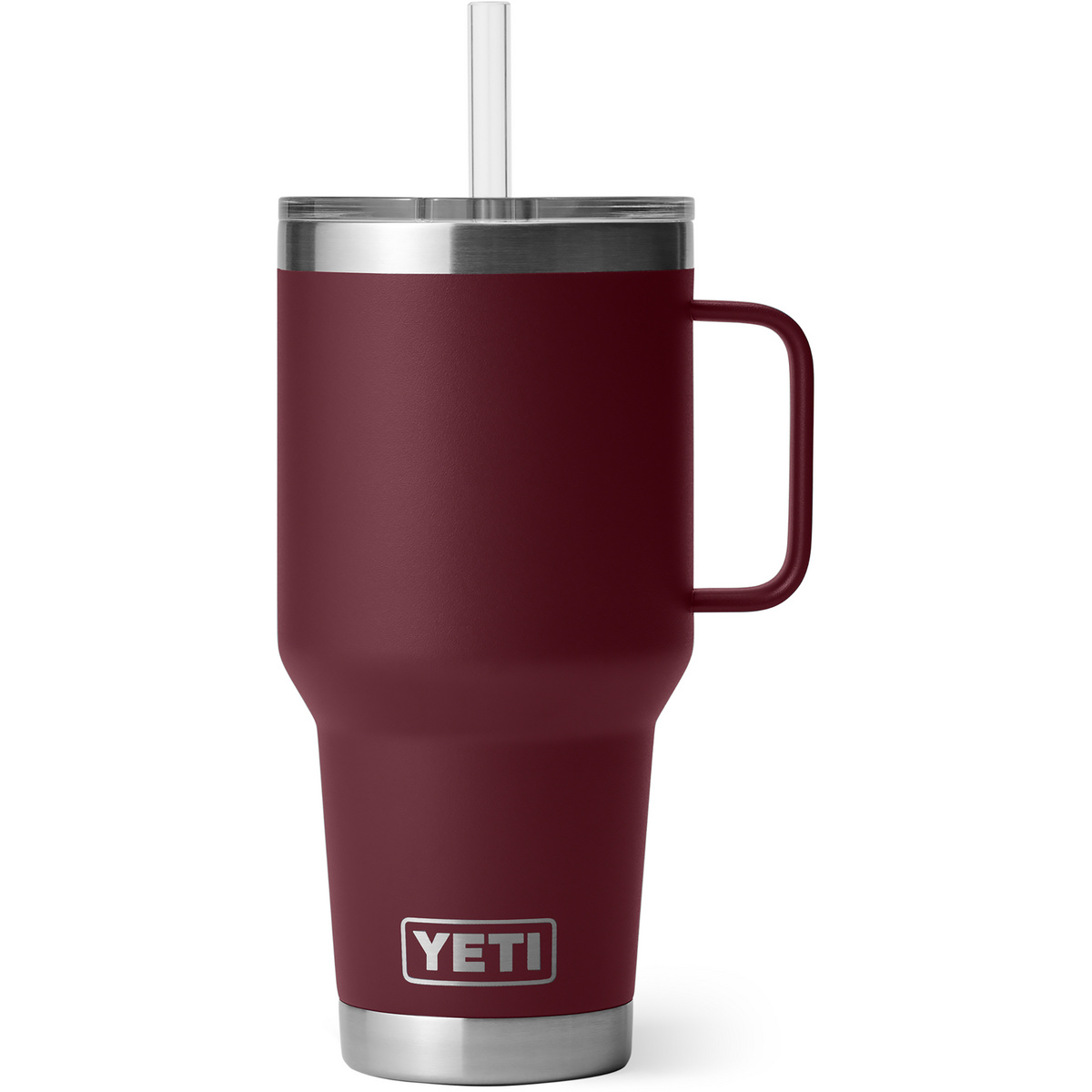 Yeti Coolers Rambler 35oz Straw Isolierbecher (Größe 1L, rot)