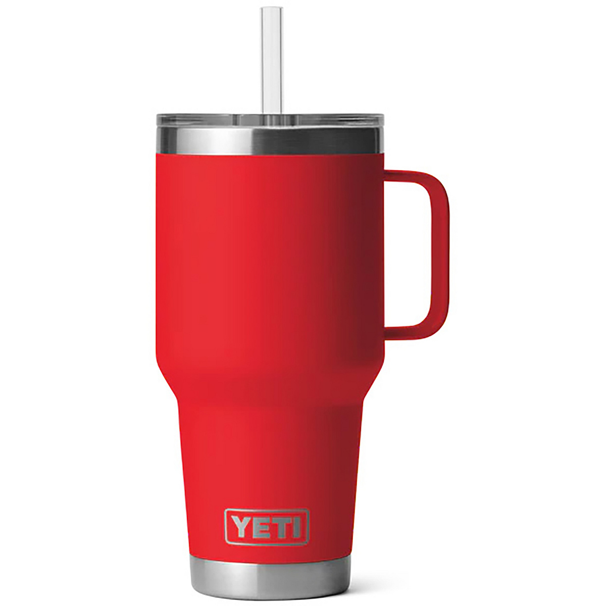 Yeti Coolers Rambler 35oz Straw Isolierbecher (Größe 1L, rot)