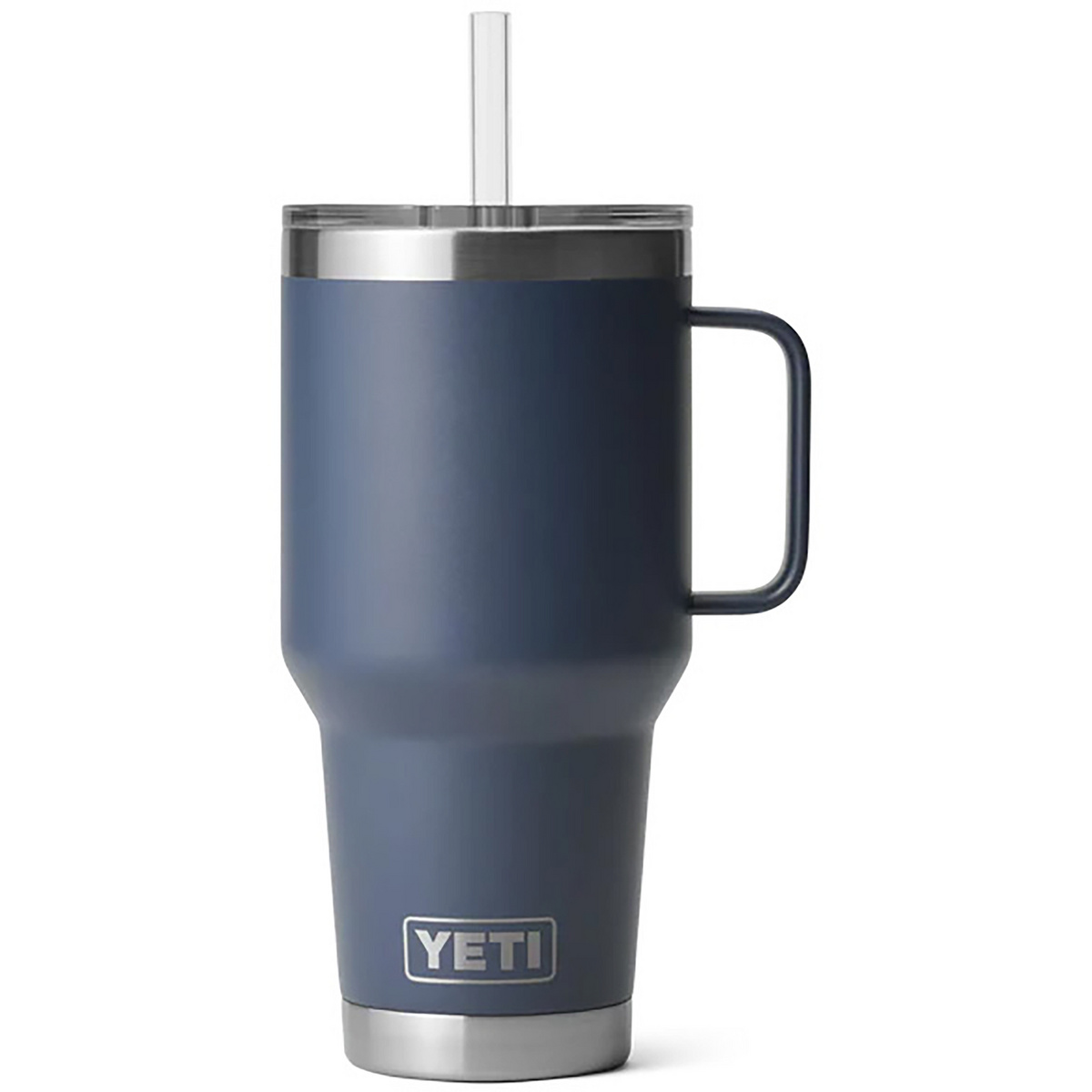 Yeti Coolers Rambler 35oz Straw Isolierbecher (Größe 1L, blau)