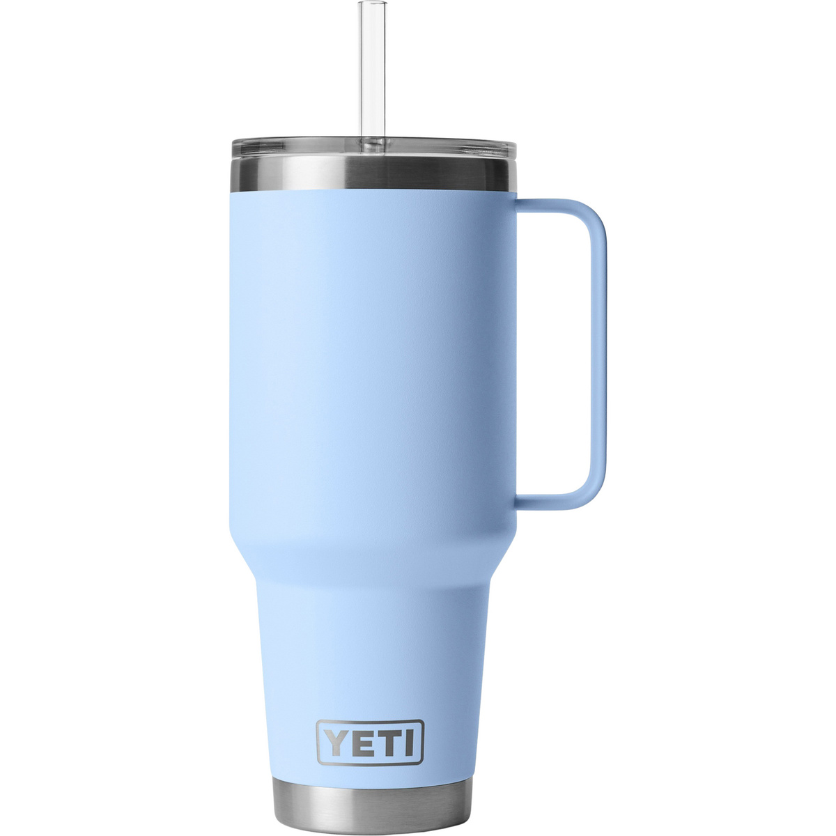 Yeti Coolers Rambler 42oz Straw Isolierbecher (Größe 1.2L, blau)
