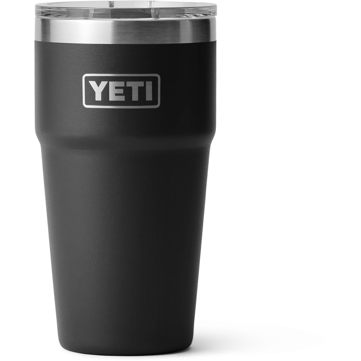 Yeti Coolers Rambler 20oz Stackable Isolierbecher (Größe 591ml, schwarz)