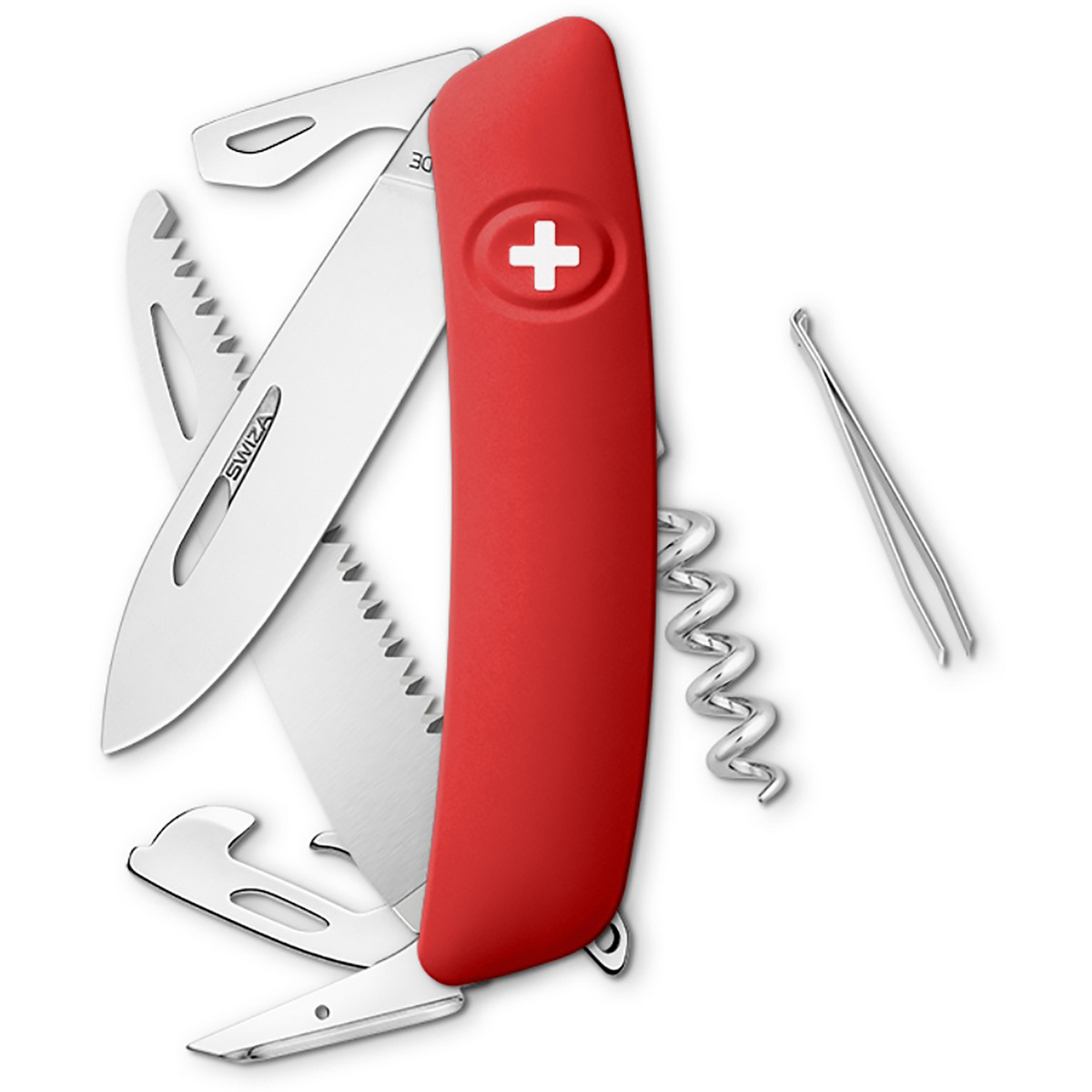 Swiza Couteau D05 Schweizer (taille One Size, Rouge)