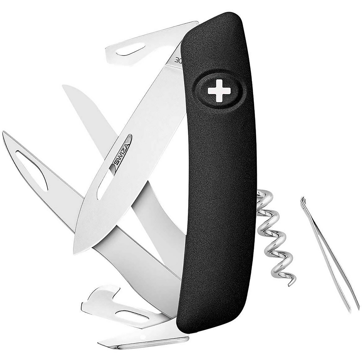 Swiza Scissors D07 Messer (Größe One Size, schwarz)