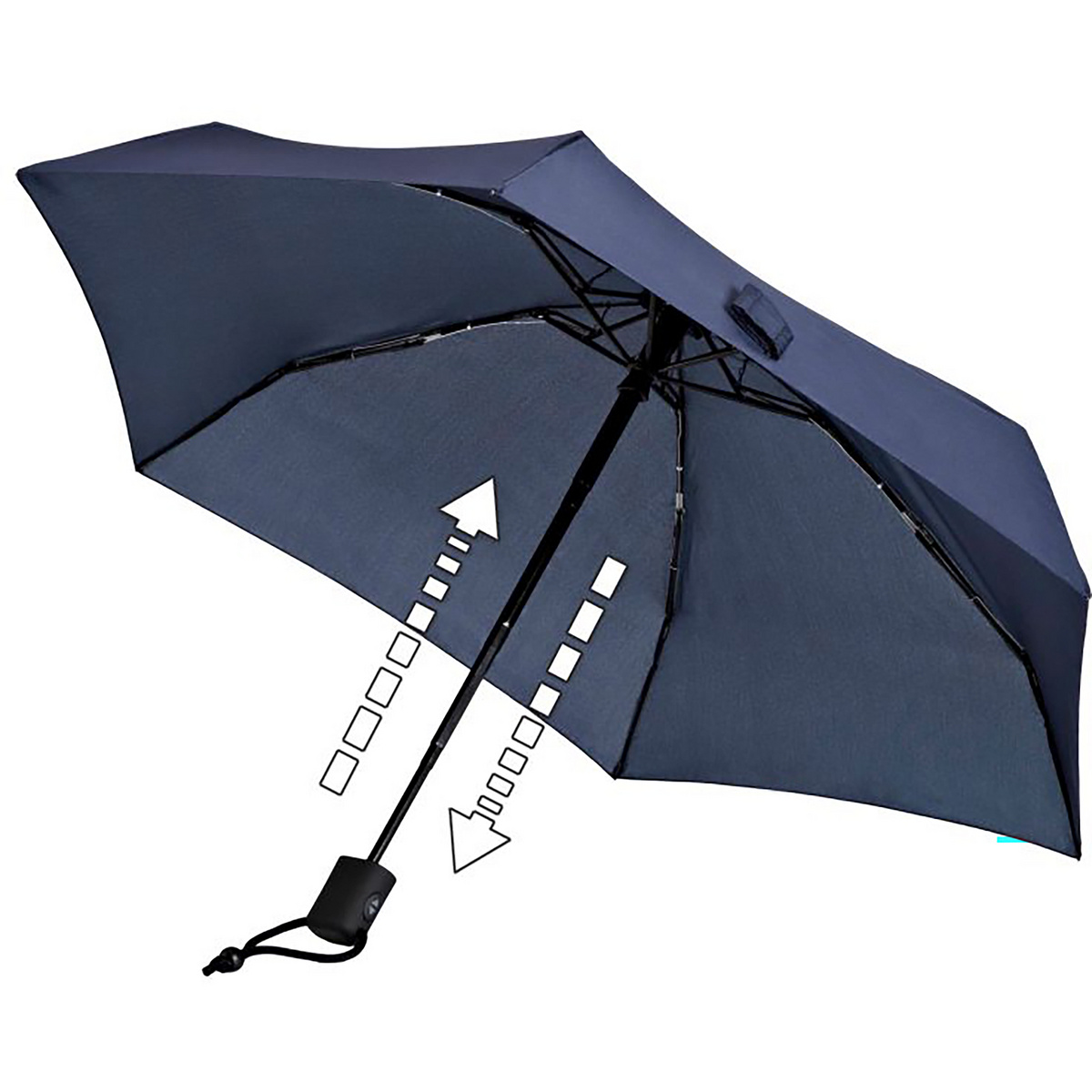 Euroschirm Dainty Automatic Regenschirm (Größe One Size, blau)