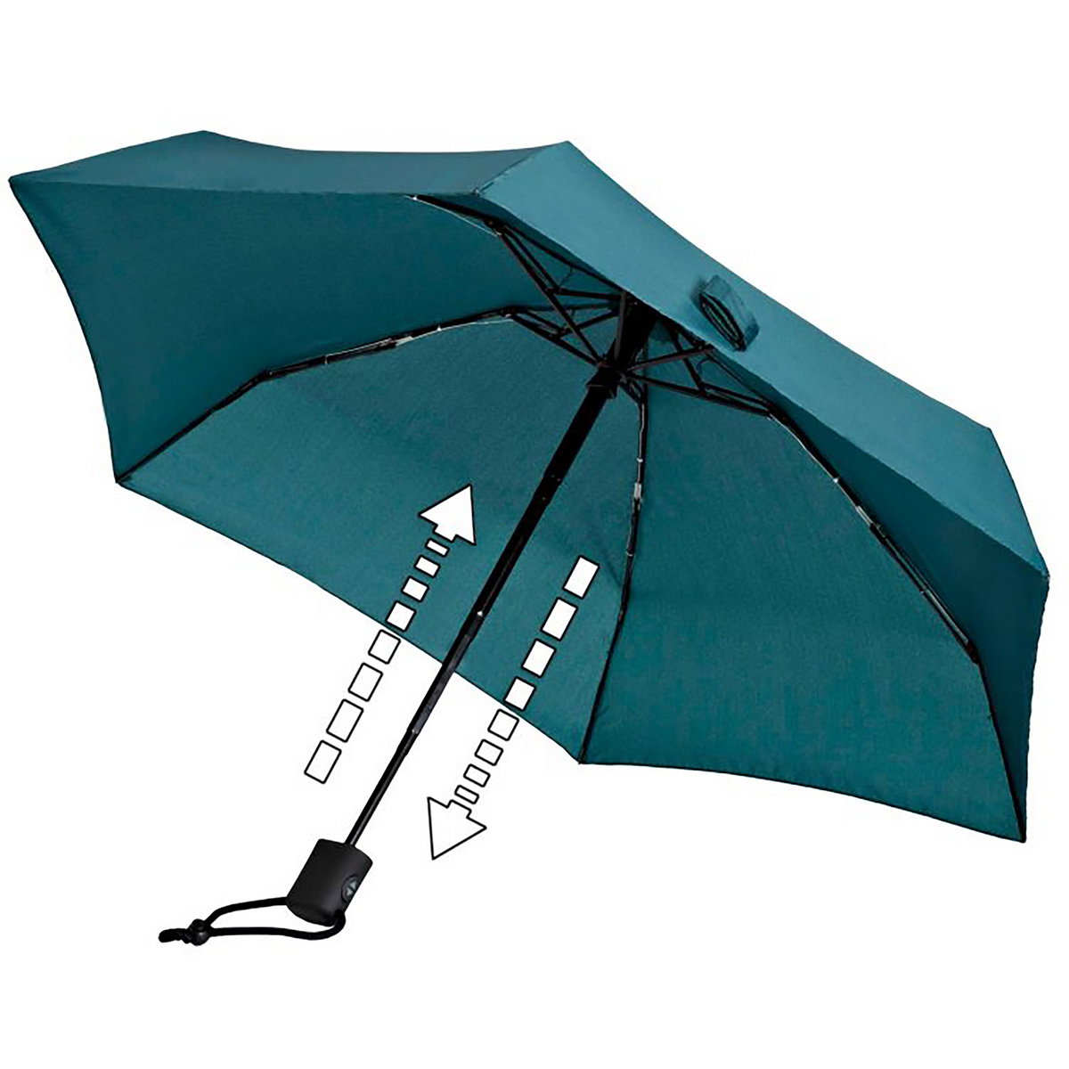 Euroschirm Dainty Automatic Regenschirm (Größe One Size, gruen)