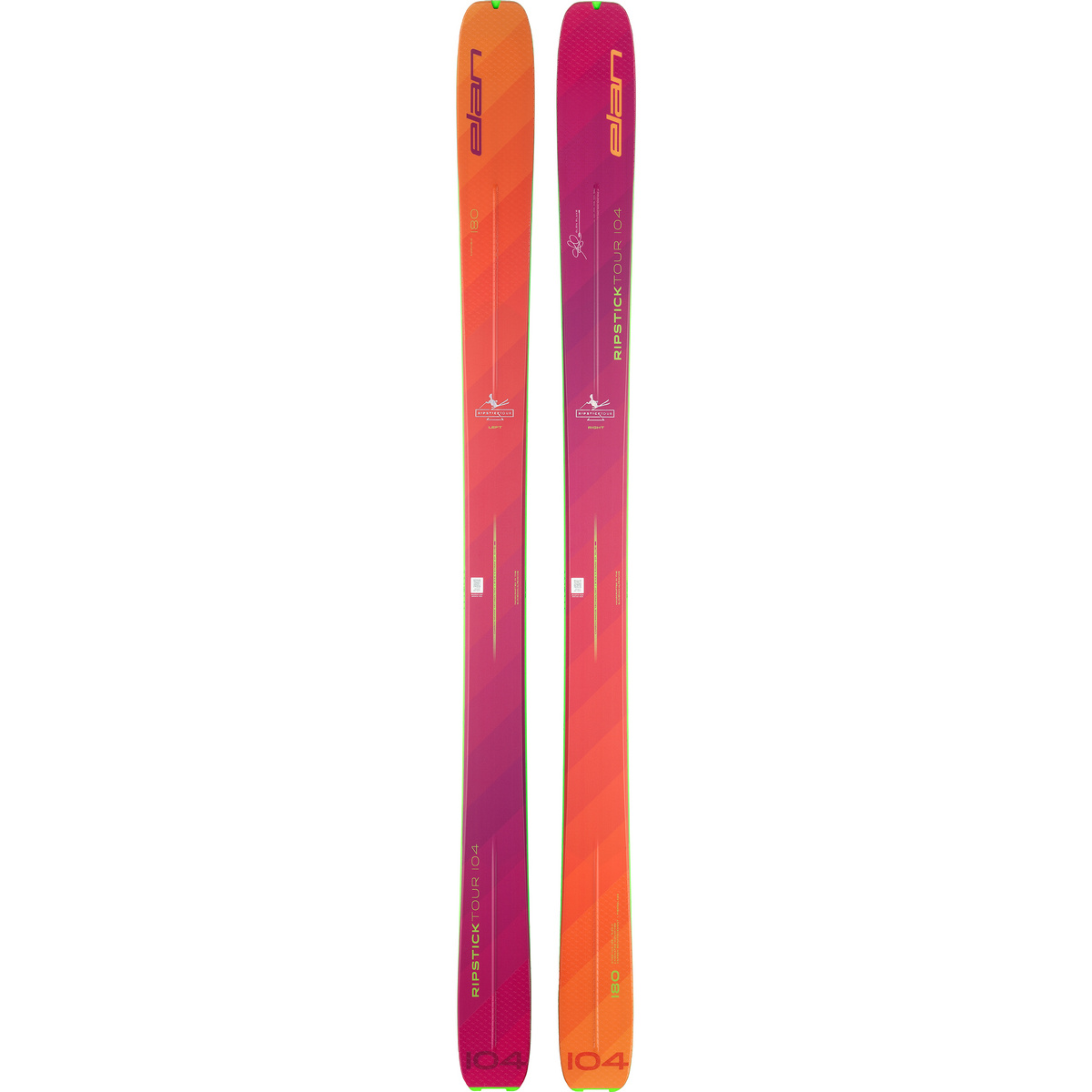 Elan Sci da sci alpinismo 24/25 Ripstick Tour 104 Flat (Taglia 173cm, Magenta)