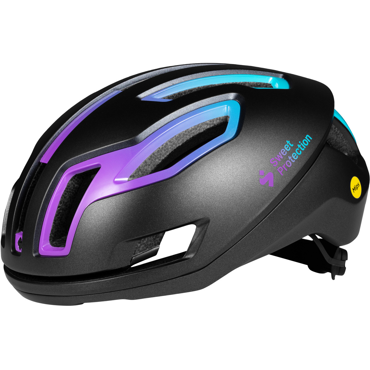 Sweet Protection Falconer 2Vi Mips Fahrradhelm (Größe 53-56CM, schwarz)