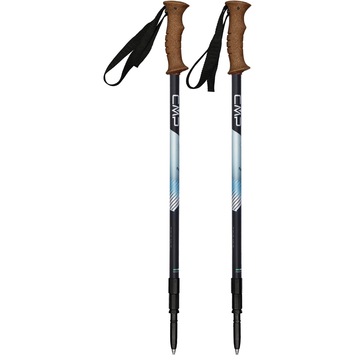 CMP Trivor Trekking Stöcke (Größe ONE SIZE, blau)