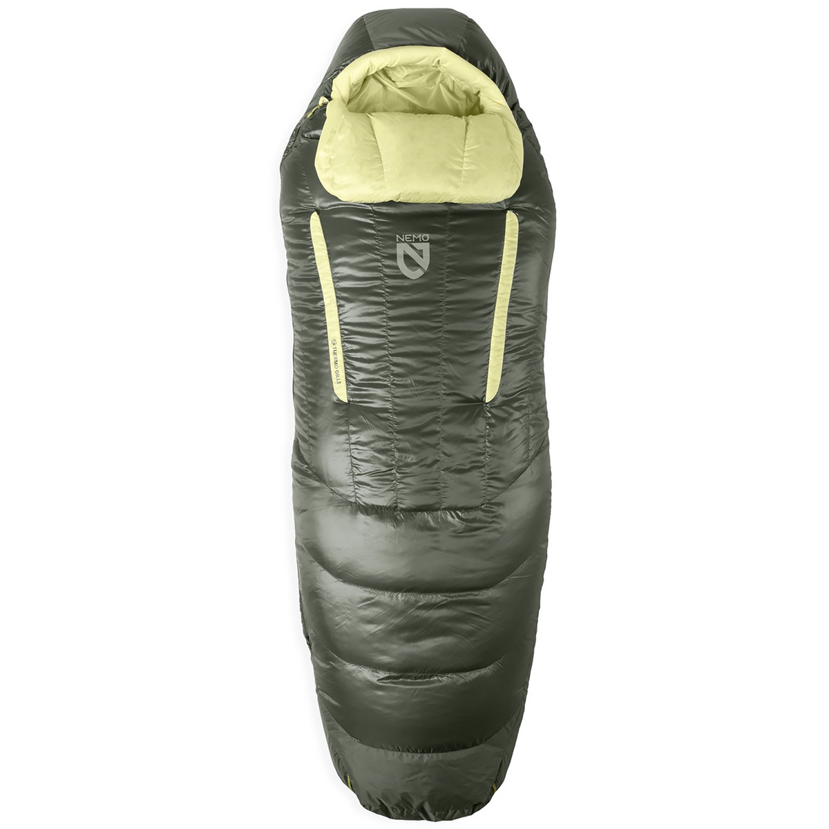 Nemo Equipment Donna Sacco a pelo Disco 15 (Taglia max. 183cm, Verde)