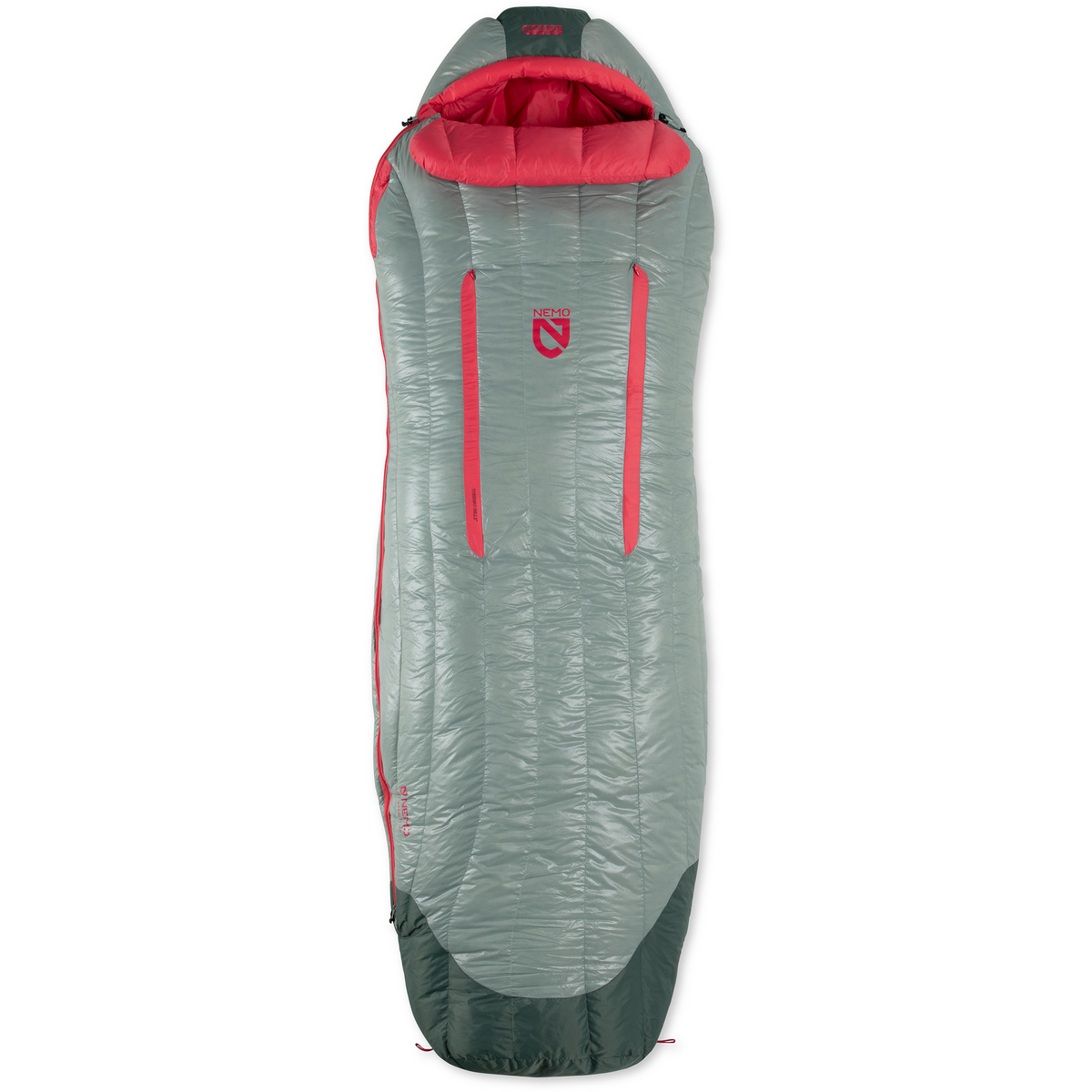 Nemo Equipment Damen Riff 15 Schlafsack (Größe max. 168cm, grau)